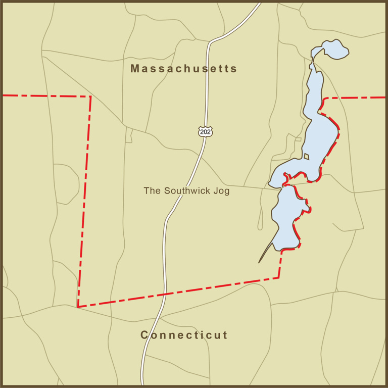 CT/MA Border’s “Southwick Jog”